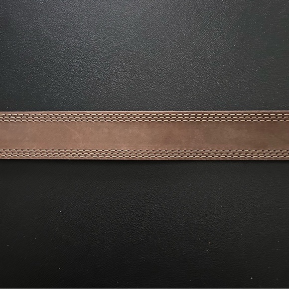 Carhartt Brown Leather Belt SZ 34 - Picture 4 of 5